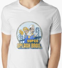 Super Splash Bros Men's V-Neck T-Shirt