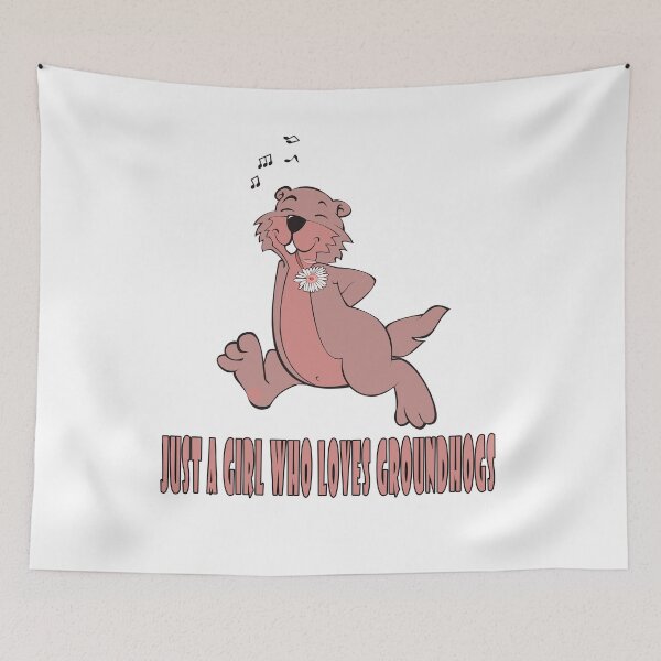 Item preview, Just A Girl Who Loves Groundhogs designed and sold by Soudesign99.