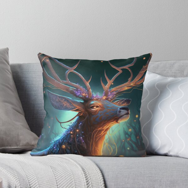 Item preview, Christmas Reindeer Portrait designed and sold by kaileena-ai.