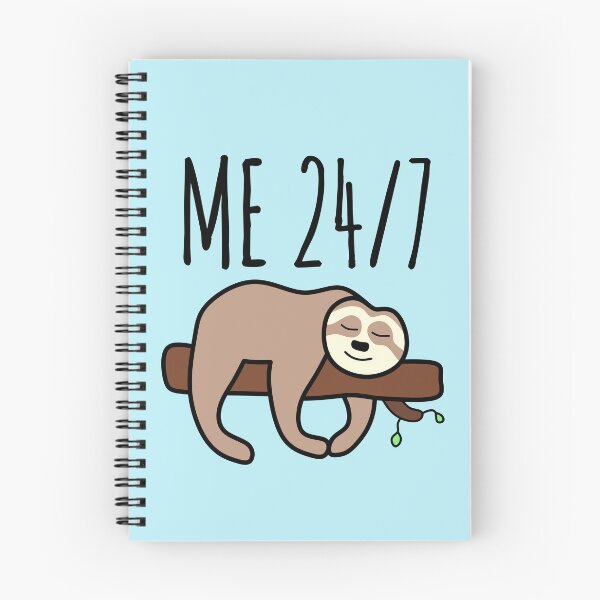 Item preview, Me 24/7 - Lazy Sloth Sleeping - Laziness Quotes designed and sold by EnzoVectorism.