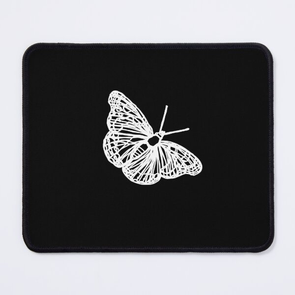 Item preview, Butterfly white line art digital drawing designed and sold by Carijn-.