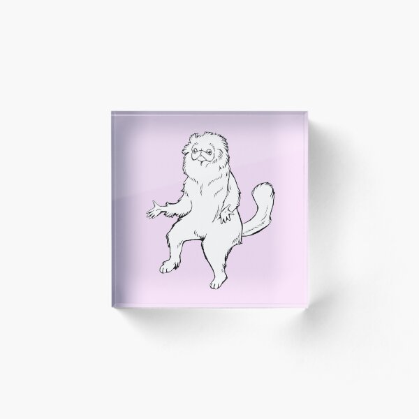 Persian Cat Room Guardian Design Acrylic Block