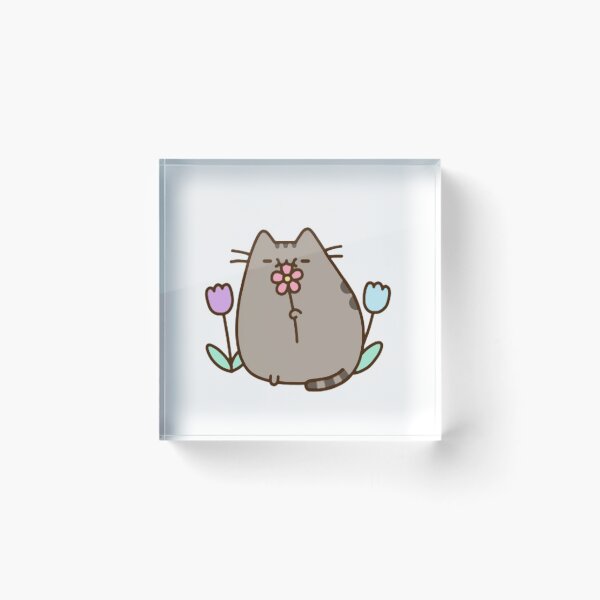 Item preview, cute cat with flowers  designed and sold by AdonisGifts.