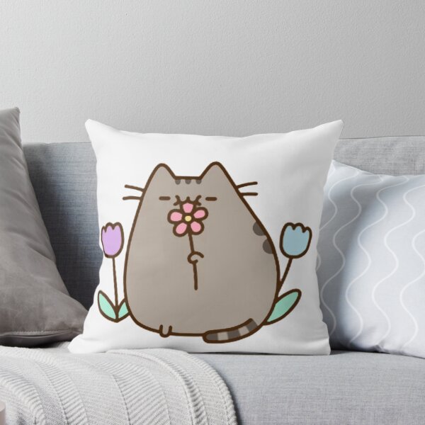 Item preview, cute cat with flowers  designed and sold by AdonisGifts.