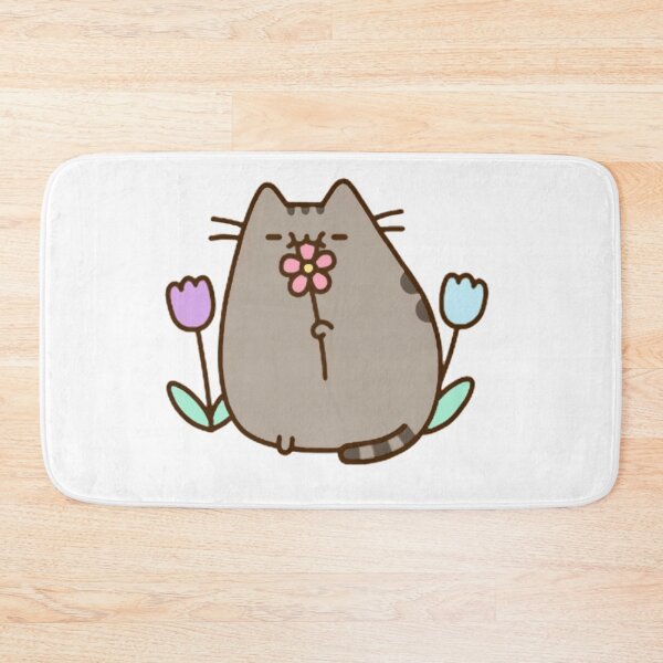Item preview, cute cat with flowers  designed and sold by AdonisGifts.