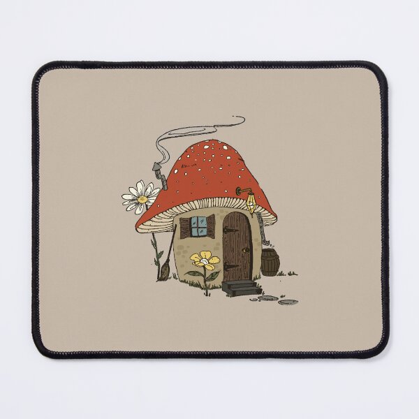 Item preview, Red Mushroom House in Cottagecore Aesthetic: Vintage Grunge Fairycore Mycology, Magic Psychedelic Witchcraft Home in the Woods, Forest Themed Goblincore Hippie  designed and sold by MinistryOfFrogs.