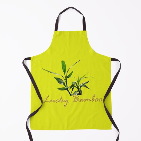 Item preview, Green lucky bamboo leaves in yellow background. designed and sold by naturematters.