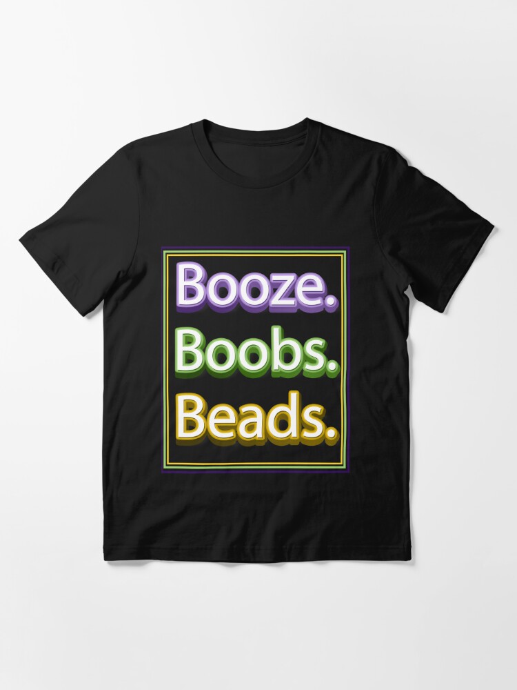  Mardi Gras Beads 4 Boobs Funny New Orleans Street Party T-Shirt  : Clothing, Shoes & Jewelry