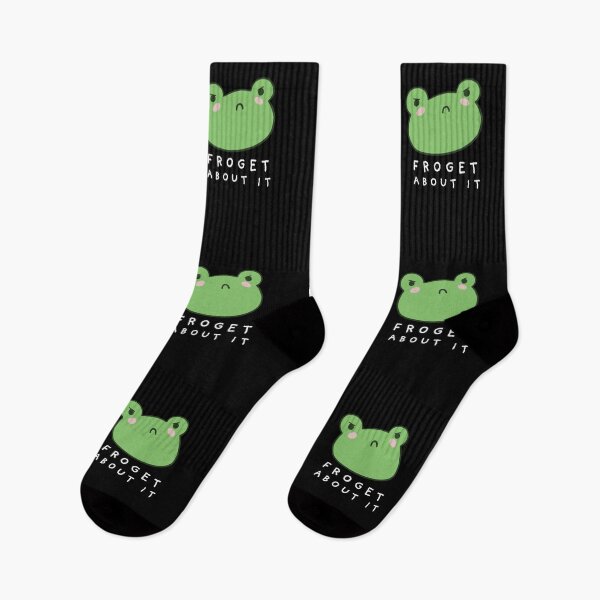 Item preview, Froget About It: Cute Grumpy Frog with a Funny Frogge Pun, Kawaii Froggy Face Meme, Sarcastic Italian "Forget About It" Saying designed and sold by MinistryOfFrogs.