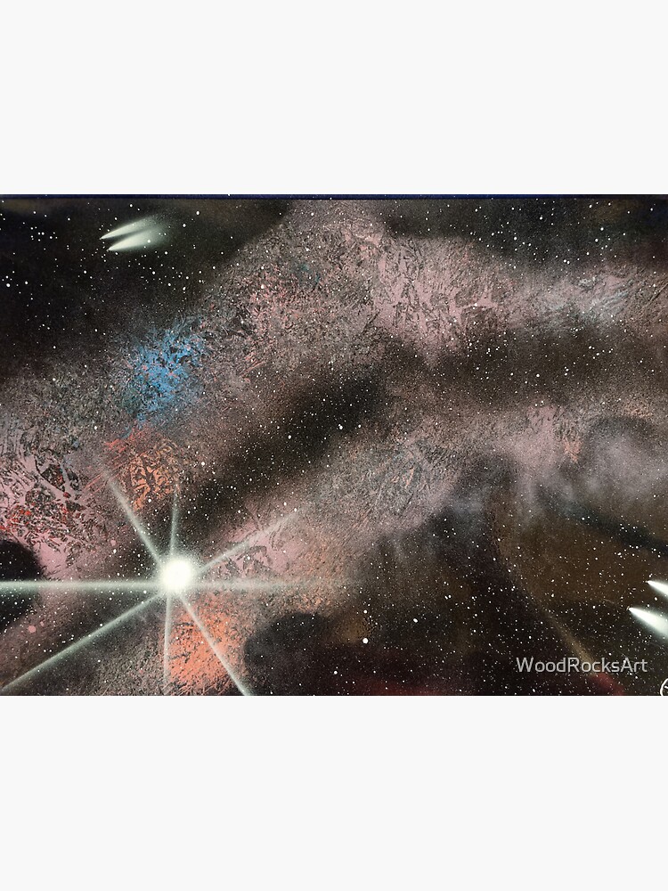 "Spray paint art nebula" Sticker for Sale by WoodRocksArt Redbubble