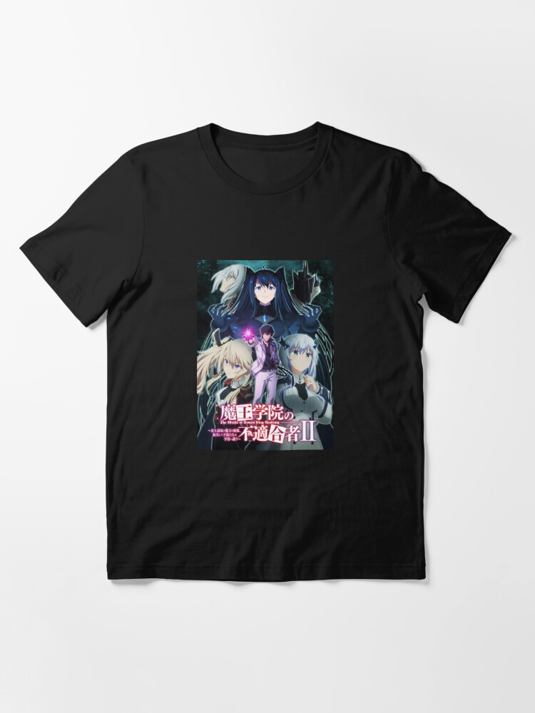 Anime Maou Gakuin no Futekigousha T-shirt Men Teens Short Sleeve Manga Tee  Tops