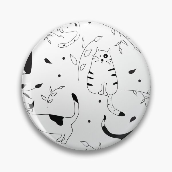 Item preview, Cat, Cat Goruh, Kerman Euclidean Icon, Black and white cat, white, text, simple designed and sold by berlamo.