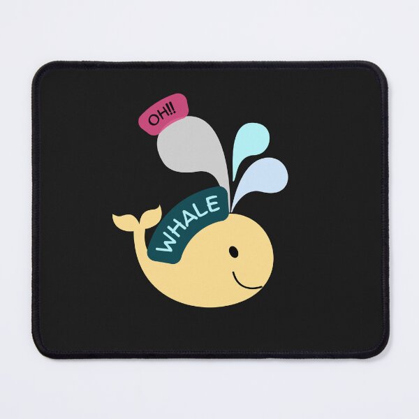 Artikelvorschau, Oh Lovely Whale Lustiges Sprichwort-Wortspiel von Oh Well- Ich liebe Wale entworfen und verkauft von LILY ROSE.