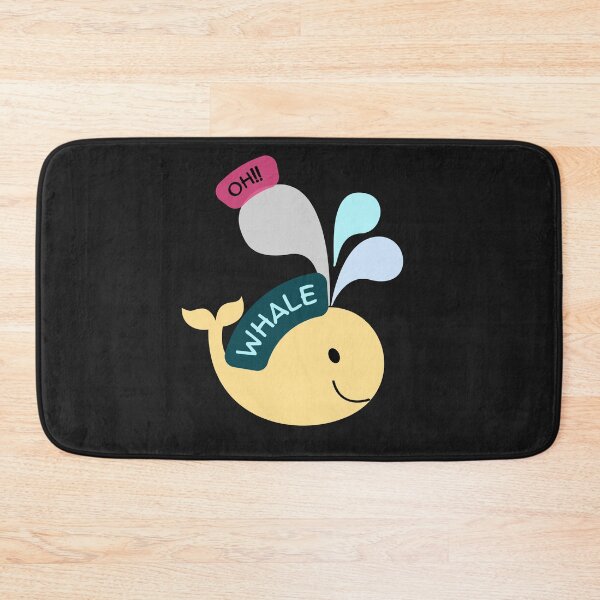 Artikelvorschau, Oh Lovely Whale Lustiges Sprichwort-Wortspiel von Oh Well- Ich liebe Wale entworfen und verkauft von LILY ROSE.