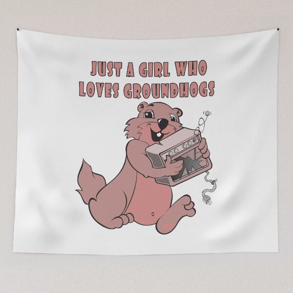 Item preview, Just A Girl Who Loves Groundhogs designed and sold by Soudesign99.