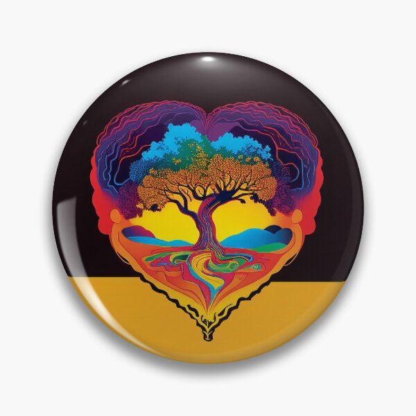 Item preview, Abstract Landscape Heart Tree #4 designed and sold by PhiloSophyEye.