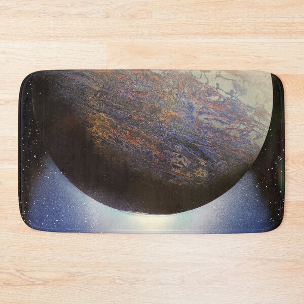 Item preview, Spray paint art, multicolor planet designed and sold by WoodRocksArt.
