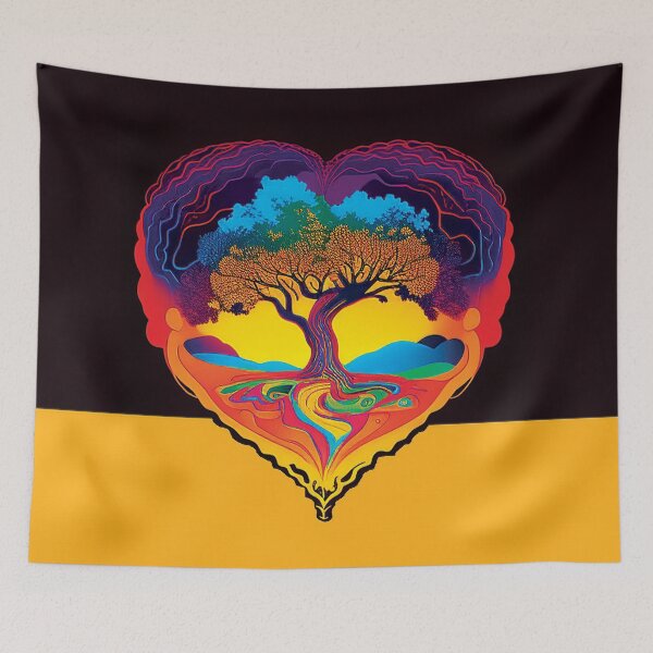 Item preview, Abstract Landscape Heart Tree #4 designed and sold by PhiloSophyEye.