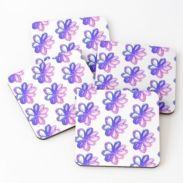Item preview, Watercolor floral painting | Blue violet watercolor flower designed and sold by lausn.