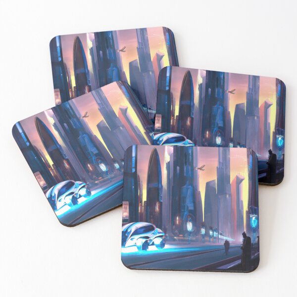 Item preview, Dubai at Night -  A City in Motion with Special Flying Vehicles and Illuminated Streets designed and sold by WBP Mart.