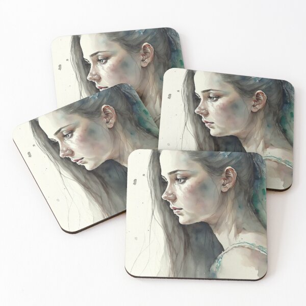 Item preview, Thinking About You - Watercolour on Paper designed and sold by Mitch-Angelo.