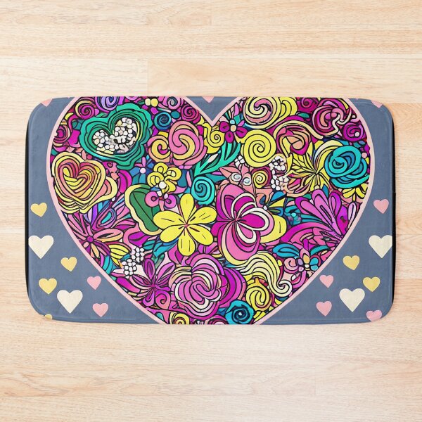 Item preview, A Heart of Flowers, with a Rainbow of Hearts Around It Gift designed and sold by TMelonShop.