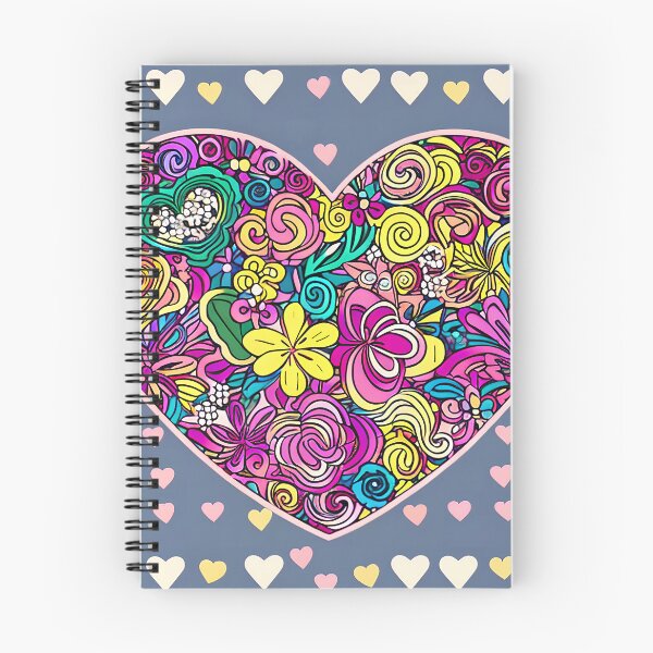 Item preview, A Heart of Flowers, with a Rainbow of Hearts Around It Gift designed and sold by TMelonShop.