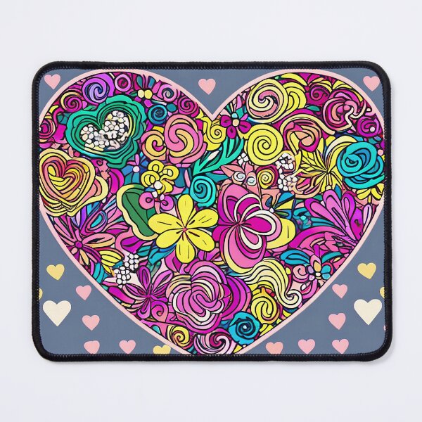 Item preview, A Heart of Flowers, with a Rainbow of Hearts Around It Gift designed and sold by TMelonShop.