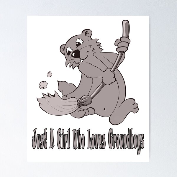 Item preview, Just A Girl Who Loves Groundhogs designed and sold by Soudesign99.