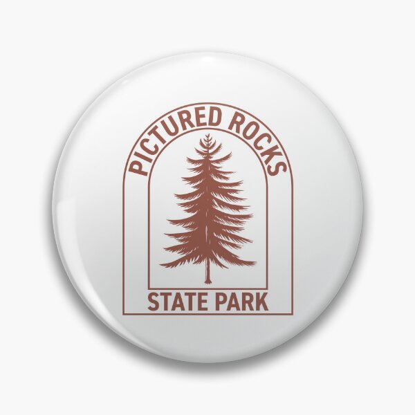 Item preview, Pictured Rocks State Park Michigan Vintage Tree designed and sold by HalpinDesign.