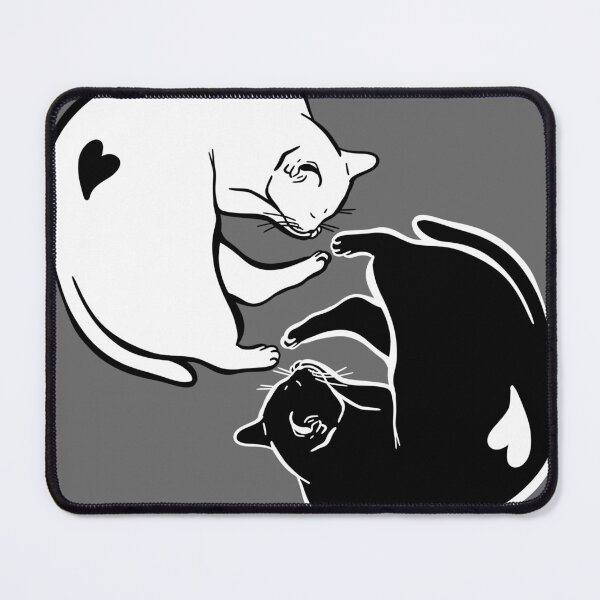 Item preview, Yin and Yang Black and white cats designed and sold by AnaArt42.