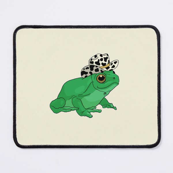 Item preview, Cute Frog with Cowboy Hat: Kawaii Cottagecore Aesthetic Froggy, Western Rodeo Country Lover Toad designed and sold by MinistryOfFrogs.
