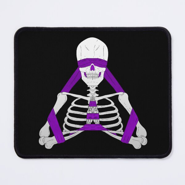 Item preview, Blindfold Ribbon Praying Skeleton Purple Ribbon designed and sold by FacundoGomez.