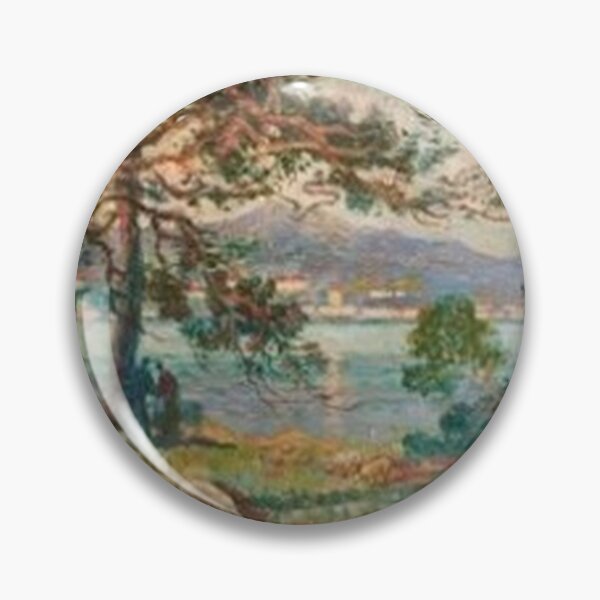Item preview, Sheep on a River Bank in Normandy by Eugene Chigot designed and sold by tomorrowsart.