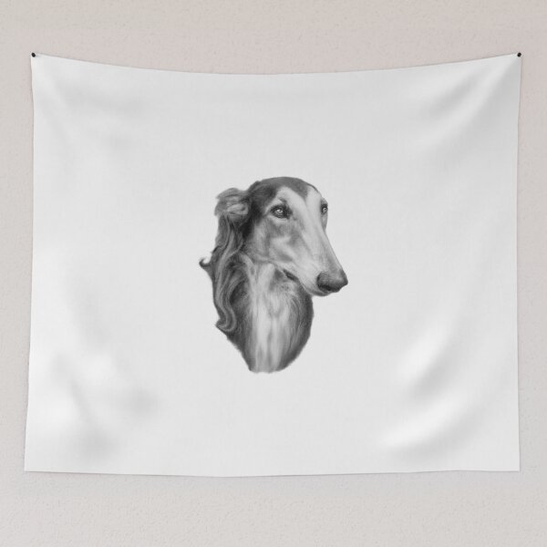 Item preview, Borzoi Drawing | Beautiful Dog Art designed and sold by Portraits of Dogs.