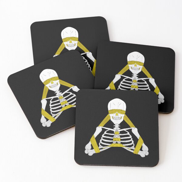 Item preview, Blindfold Ribbon Praying Skeleton Yellow Ribbon designed and sold by FacundoGomez.