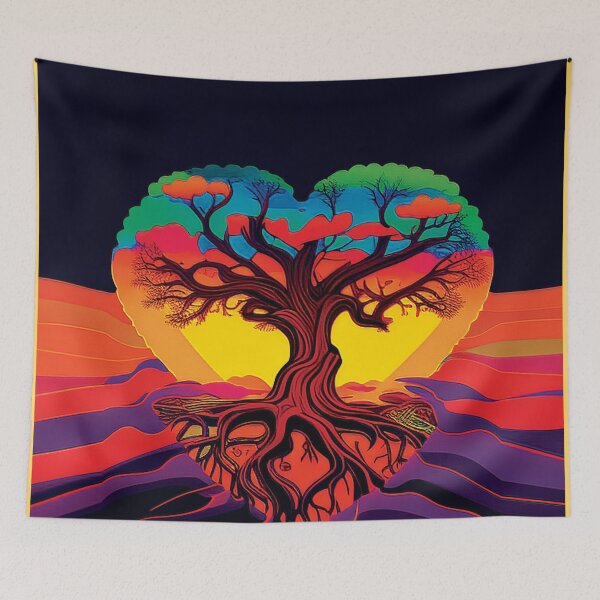 Item preview, Abstract Landscape Heart Tree#5 designed and sold by PhiloSophyEye.