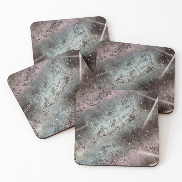 Item preview, Spray paint art nebula and stars designed and sold by WoodRocksArt.