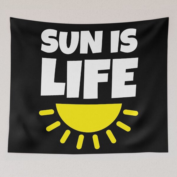 Item preview, Sun is Life - Well Being Sun Quotes designed and sold by EnzoVectorism.