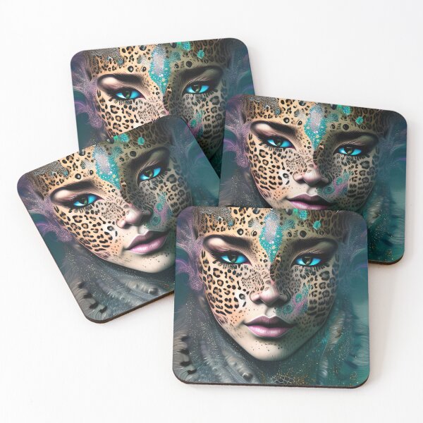 Item preview, African leopard woman, New Life Art designed and sold by Huesoffun.