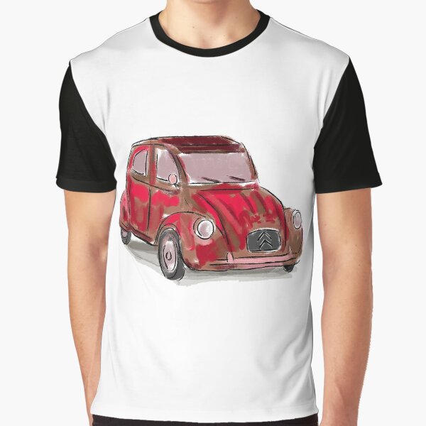 T-Shirts Mens Tee shirts T-shirt print citroen 2CV beach Antique ...