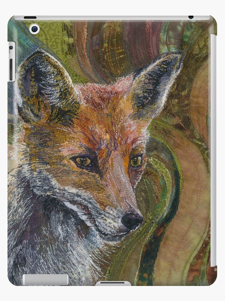 Download Fantastic Mr Fox Fox Embroidery Textile Art Ipad Case Skin By Rwtextileart Redbubble