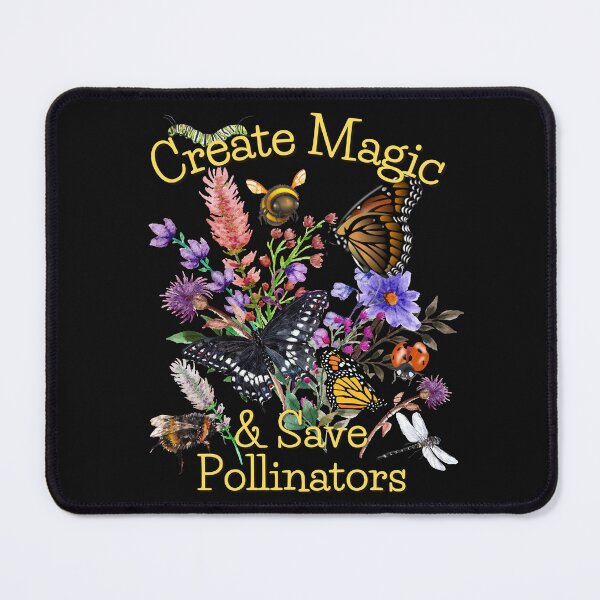 Item preview, Create Magic & Save Pollinators Colorful Nature Design designed and sold by EarthArtDesigns.