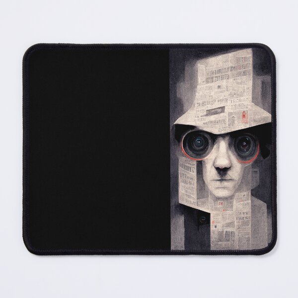 Item preview, Kafka Paranoia - Franz Kafka inspired artistic surveillance state dark painting designed and sold by V0L0S.