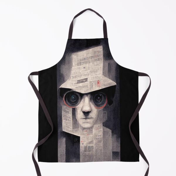 Item preview, Kafka Paranoia - Franz Kafka inspired artistic surveillance state dark painting designed and sold by V0L0S.