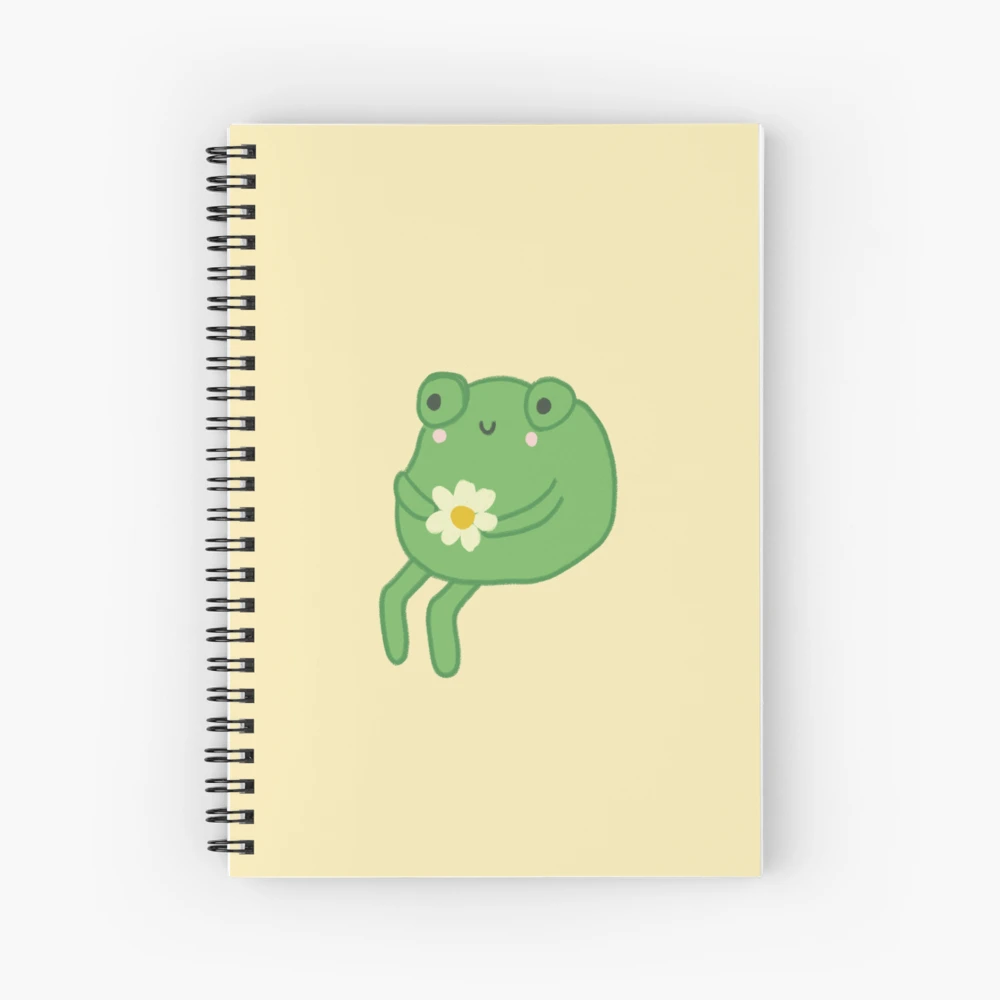 Notebook: Cute Goblincore Frog in Sweater, Dot GridJournal