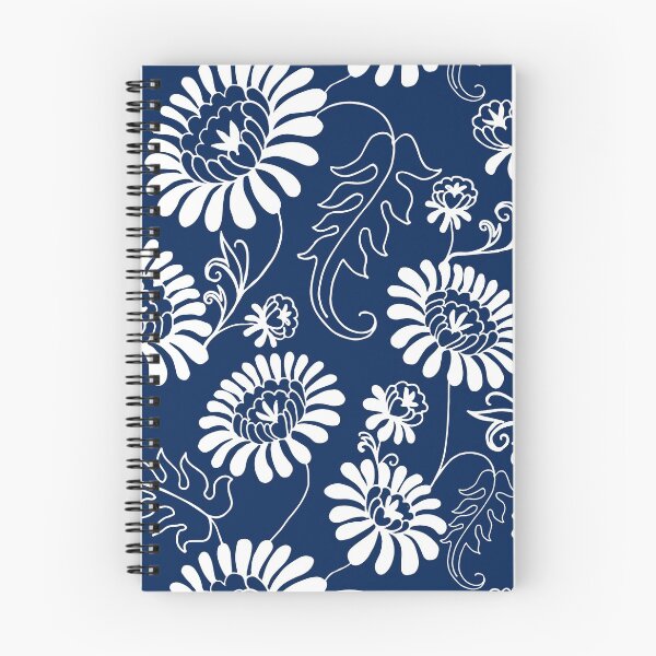 Item preview, Vintage flowers on deep blue designed and sold by Lelyely.