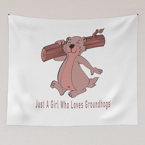Item preview, Just A Girl Who Loves Groundhogs designed and sold by Soudesign99.