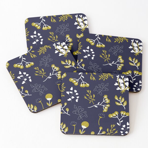 Item preview, Illustration Floral midnight blue designed and sold by perfektdesign.