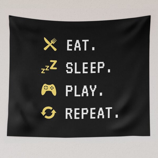 Item preview, EAT -> SLEEP -> PLAY -> REPEAT designed and sold by Popping Colors.